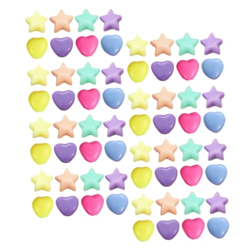 FIXOSHEE 200 Stück Acrylperlen mit Stern Herzform Bunte Spacer Beads für Schmuckherstellung DIY Armbänder Halsketten Basteln Zubehör FIXOSHEE 200 Stück Acrylperlen mit Stern Herzform Bunte Spacer Beads für Schmuckherstellung DIY Armbänder Halsketten Basteln Zubehör von FIXOSHEE