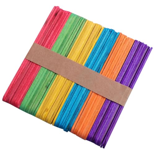 FIXOSHEE 200 Stück Bunte Holzstäbchen Vielseitige DIY Eisstiele für Eiscreme Basteln Mehrmalig Verwendbar Leicht zu Reinigen für Sommer und Kreative Eisprojekte FIXOSHEE 200 Stück Bunte Holzstäbchen Vielseitige DIY Eisstiele für Eiscreme Basteln Mehrmalig Verwendbar Leicht zu Reinigen für Sommer und Kreative Eisprojekte von FIXOSHEE