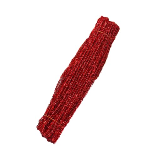 FIXOSHEE 200 Stück DIY Glitter Sticks Biegsame Twisted Stems Bastelstäbe Weihnachtsdeko Kreativset Rote Chenilledraht für Handarbeiten und Partydekoration FIXOSHEE 200 Stück DIY Glitter Sticks Biegsame Twisted Stems Bastelstäbe Weihnachtsdeko Kreativset Rote Chenilledraht für Handarbeiten und Partydekoration von FIXOSHEE