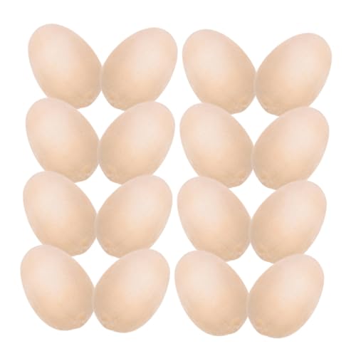 FIXOSHEE 200 Stück Holz Eier Naturbelassene Unbemalte Dekoeier aus Holz DIY Bastelmaterial für Ostern Bemalbare Simulationseier für Kreative Gestaltung FIXOSHEE 200 Stück Holz Eier Naturbelassene Unbemalte Dekoeier aus Holz DIY Bastelmaterial für Ostern Bemalbare Simulationseier für Kreative Gestaltung von FIXOSHEE