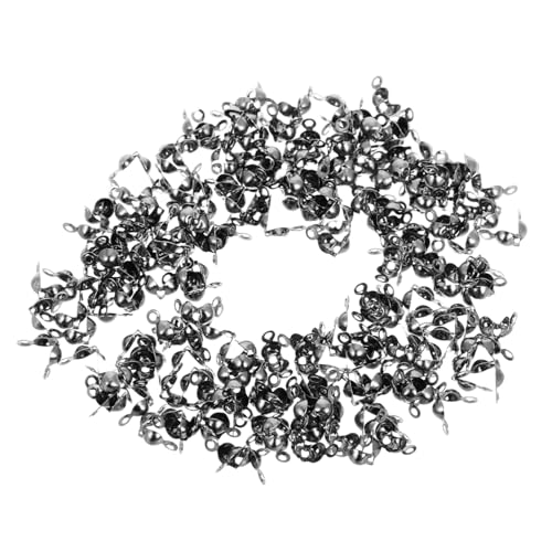 FIXOSHEE 200 Stück Metall Endkappen Quetschperlen Knotenabdeckungen aus Eisen Schwarz Vielseitig Einsetzbar für DIY Schmuckherstellung Armband Verschlüsse Langlebig und Flexibel Anpassbar FIXOSHEE 200 Stück Metall Endkappen Quetschperlen Knotenabdeckungen aus Eisen Schwarz Vielseitig Einsetzbar für DIY Schmuckherstellung Armband Verschlüsse Langlebig und Flexibel Anpassbar von FIXOSHEE