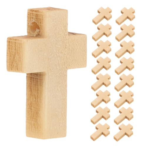FIXOSHEE 200 Stück Naturfarbene Holzkreuz Anhänger Kleine Unvollendete Holzkreuze für Schmuckherstellung Vintage DIY Charms Holzfarben Kreuzperlen zum Basteln und Osterdeko FIXOSHEE 200 Stück Naturfarbene Holzkreuz Anhänger Kleine Unvollendete Holzkreuze für Schmuckherstellung Vintage DIY Charms Holzfarben Kreuzperlen zum Basteln und Osterdeko von FIXOSHEE