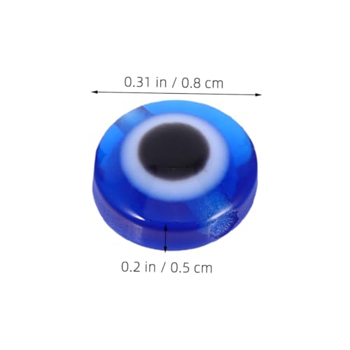FIXOSHEE 200 Stück Resin Evil Eye Perlen Bunte DIY Schmuckherstellung Perlen Für Armbänder Halsketten Ohrringe Schlüsselanhänger Handwerksprojekte von FIXOSHEE