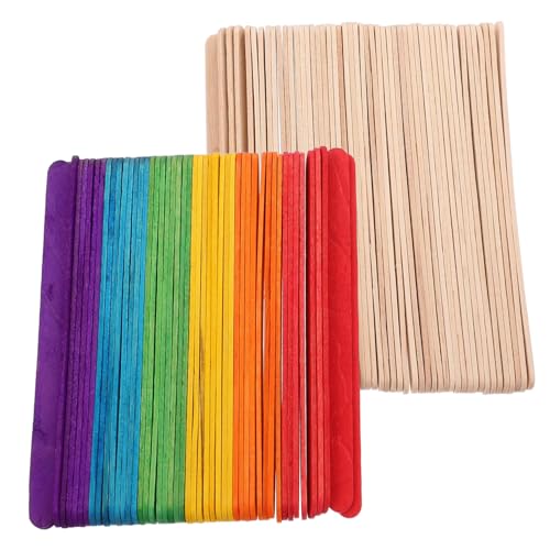 FIXOSHEE 200 Stück Teiliges Bunte Holzstäbchen Extra Robuste Eisstiele Holz für Diy Bastelprojekte Kunst im Klassenzimmer Vielseitig Einsetzbar Natürliche und Farbige Sticks FIXOSHEE 200 Stück Teiliges Bunte Holzstäbchen Extra Robuste Eisstiele Holz für Diy Bastelprojekte Kunst im Klassenzimmer Vielseitig Einsetzbar Natürliche und Farbige Sticks von FIXOSHEE