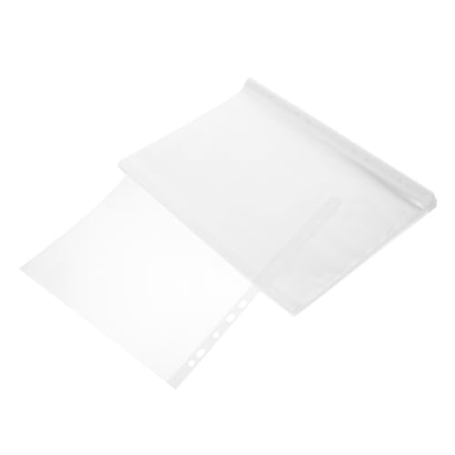 FIXOSHEE 200 Stück Teiliges Lochmappen Multifunktionale PVC Dokumentenhüllen Wasserfeste und Wiederverwendbare Klare Ordnerfächer für Büro Fotos und Postkarten Stabiles PP Material FIXOSHEE 200 Stück Teiliges Lochmappen Multifunktionale PVC Dokumentenhüllen Wasserfeste und Wiederverwendbare Klare Ordnerfächer für Büro Fotos und Postkarten Stabiles PP Material von FIXOSHEE