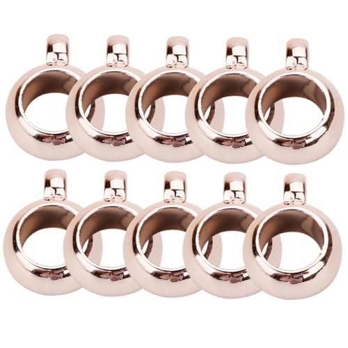 FIXOSHEE 200Stücke DIY Bail Perlen Große Spacer Perlen für Armband Schmuckherstellung Roségold Außendurchmesser Bastelprojekte von FIXOSHEE