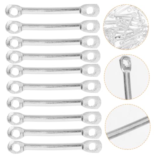 FIXOSHEE 200Stücke DIY Ohrring Zubehör Silberne Verbindungsstäbe Dekorative Schmuckteile für Ohrringe Zubehör für Individuelles Basteln und Schmuckgestaltung FIXOSHEE 200Stücke DIY Ohrring Zubehör Silberne Verbindungsstäbe Dekorative Schmuckteile für Ohrringe Zubehör für Individuelles Basteln und Schmuckgestaltung von FIXOSHEE