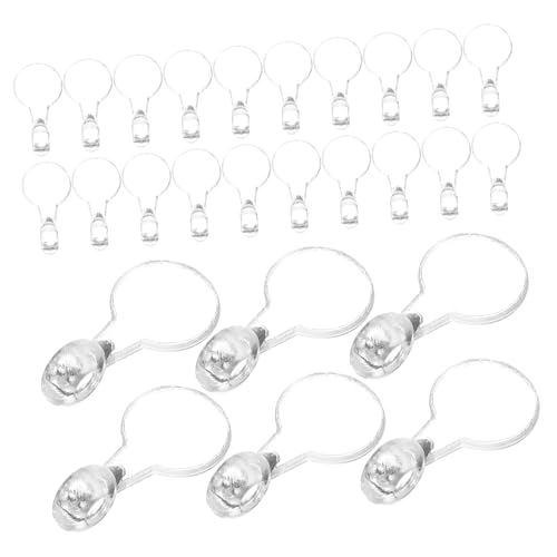 FIXOSHEE 200Stücke Klebebügel für Schmuck Transparente Ösen für Ohrringe und Anhänger Vielseitig Einsetzbar für DIY Schmuckherstellung und Bastelprojekte von FIXOSHEE