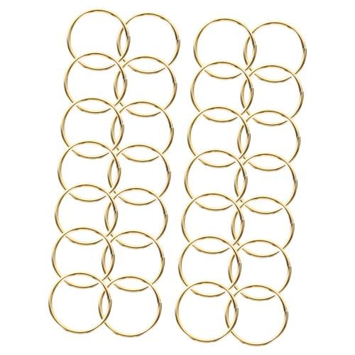 FIXOSHEE 200Stücke Kleine Schlüsselringe Metall Rundschlüsselringe für DIY Projekte und Rostfrei für Schlüsselanhänger Basteln und Ornament Designs von FIXOSHEE