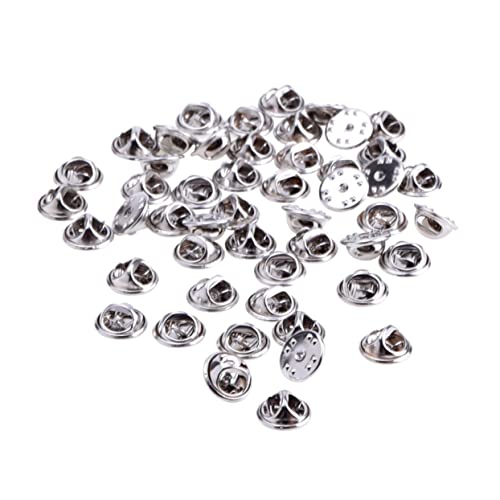 FIXOSHEE 200Stücke Schmetterlingskupplungsabzeichen für Pins Insignienkupplungen mit Pin Backs Silber Einfach zu Bedienen für Broschen FIXOSHEE 200Stücke Schmetterlingskupplungsabzeichen für Pins Insignienkupplungen mit Pin Backs Silber Einfach zu Bedienen für Broschen von FIXOSHEE