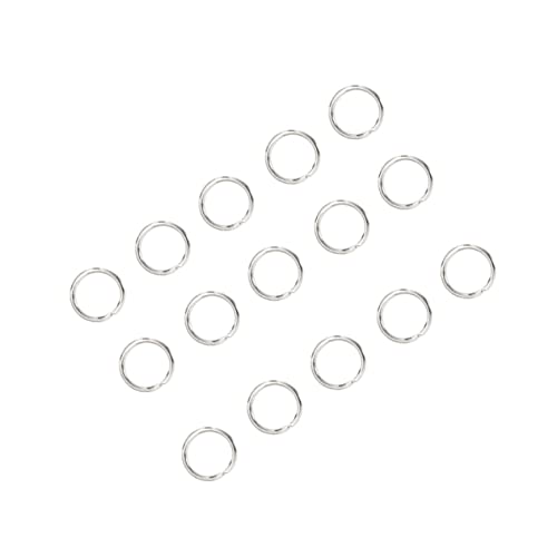FIXOSHEE 200Stücke Taschenschnallenringe Offene Ringe für Schmuck und Schlüsselanhänger für DIY Projekte und Bastelarbeiten Leicht und Langlebig von FIXOSHEE