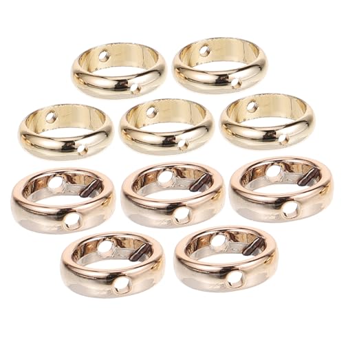 FIXOSHEE 20Stücke DIY Perlenrahmen Metallperlen Verbinder Abstandshalter für Schmuckherstellung Langlebig und Vielseitig Einsetzbar für Armbänder und Halskettengestaltung von FIXOSHEE