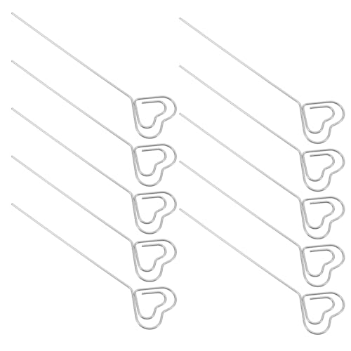 FIXOSHEE 20Stücke Herzform Metall Geldscheinhalter Memohalter Tischkarte Foto Clips für Hochzeit Party Dekoration Design für Notizen und Fotos Höhe von FIXOSHEE