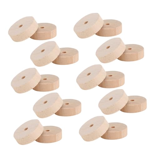 FIXOSHEE 20Stücke Holzräder zum Basteln DIY Holzhandwerk Zubehör für Kreative Projekte Höhe Innendurchmesser für Dekoration FIXOSHEE 20Stücke Holzräder zum Basteln DIY Holzhandwerk Zubehör für Kreative Projekte Höhe Innendurchmesser für Dekoration von FIXOSHEE