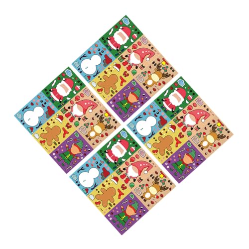 FIXOSHEE 24 Blatt Teiliges Weihnachts Puzzle Sticker Kreative Cartoon DIY Sticker für Weihnachtsfeier Partydeko und Bastelvergnügen als und Festival Dekoration für Jungen und Mädchen FIXOSHEE 24 Blatt Teiliges Weihnachts Puzzle Sticker Kreative Cartoon DIY Sticker für Weihnachtsfeier Partydeko und Bastelvergnügen als und Festival Dekoration für Jungen und Mädchen von FIXOSHEE