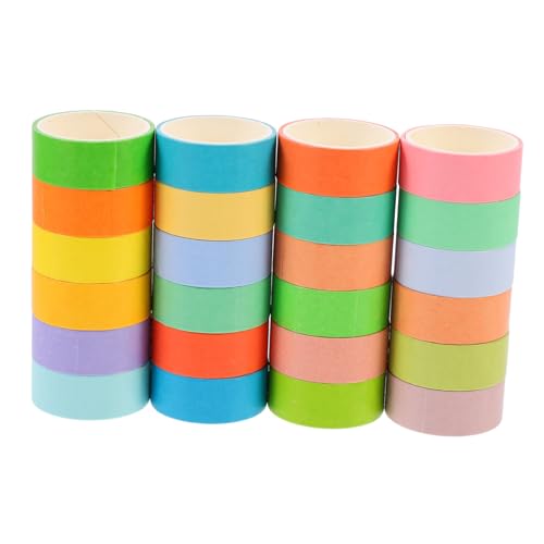 FIXOSHEE 24 Rollen Washi Tape Farben Buntes Dekoratives Klebeband für DIY Scrapbooking Planer Notizbuch Dekoration Leicht zu Schneiden und Kleben FIXOSHEE 24 Rollen Washi Tape Farben Buntes Dekoratives Klebeband für DIY Scrapbooking Planer Notizbuch Dekoration Leicht zu Schneiden und Kleben von FIXOSHEE
