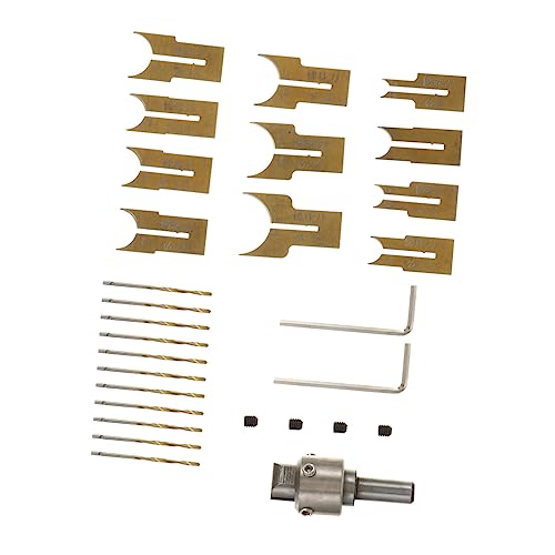FIXOSHEE 24 Stück Teiliges Holzbohrer set für Runde Perlen Langlebige Stahlklingen DIY Schmuckherstellung Holzring fräser für Handwerk und Dekoration Geeignet für Anfänger und Profis FIXOSHEE 24 Stück Teiliges Holzbohrer set für Runde Perlen Langlebige Stahlklingen DIY Schmuckherstellung Holzring fräser für Handwerk und Dekoration Geeignet für Anfänger und Profis von FIXOSHEE