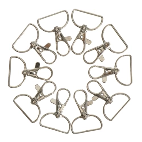 FIXOSHEE 24 Stück Teiliges Metall lobster clasp Drehgelenk Robuste Schlüsselanhänger haken für DIY Schmuck Taschen Bastelzubehör Langlebig und Verdrehungssicher von FIXOSHEE