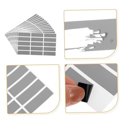 FIXOSHEE 25 Blatt Scratch Off Aufkleber Rechteckige DIY Belohnungs etiketten Selbstklebend für Überraschungskarten Basteln Familie Freunde von FIXOSHEE