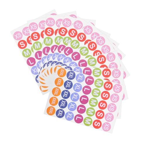 FIXOSHEE 25 Blatt Selbstklebende Größenetiketten Aufkleber für Kleidung Wiederverwendbar Klarer Druck Vielseitig für Textilien Schuhe und Hüte Effiziente und Praktische Größenaufkleber FIXOSHEE 25 Blatt Selbstklebende Größenetiketten Aufkleber für Kleidung Wiederverwendbar Klarer Druck Vielseitig für Textilien Schuhe und Hüte Effiziente und Praktische Größenaufkleber von FIXOSHEE