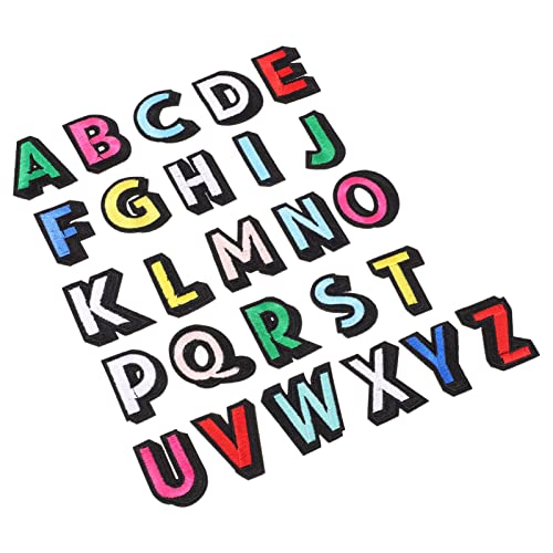 FIXOSHEE 26Stücke Aufbügelbare Patches Alphabet Aufnäher für Kleidung DIY Dekoration Selbstgestalten Waschbar Hochwertiges Material Leicht und Langlebig FIXOSHEE 26Stücke Aufbügelbare Patches Alphabet Aufnäher für Kleidung DIY Dekoration Selbstgestalten Waschbar Hochwertiges Material Leicht und Langlebig von FIXOSHEE