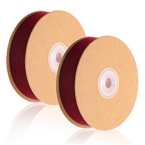 FIXOSHEE 2Rollen Geschenkverpackungsband Hochwertigem Chinlon Breites DIY Bastelband Weinrot für Hochzeitsdekoration und Projekte Langlebig und Vielseitig FIXOSHEE 2Rollen Geschenkverpackungsband Hochwertigem Chinlon Breites DIY Bastelband Weinrot für Hochzeitsdekoration und Projekte Langlebig und Vielseitig von FIXOSHEE