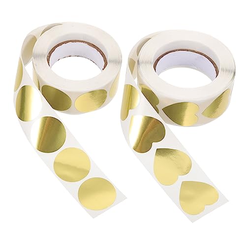 FIXOSHEE 2Rollen Herzförmige Dichtetiketten Selbstklebende Aufkleber für Verpackungen und DIY Projekte und Herzförmig Einfach Anzuwenden Hinterlassen Rückstände FIXOSHEE 2Rollen Herzförmige Dichtetiketten Selbstklebende Aufkleber für Verpackungen und DIY Projekte und Herzförmig Einfach Anzuwenden Hinterlassen Rückstände von FIXOSHEE