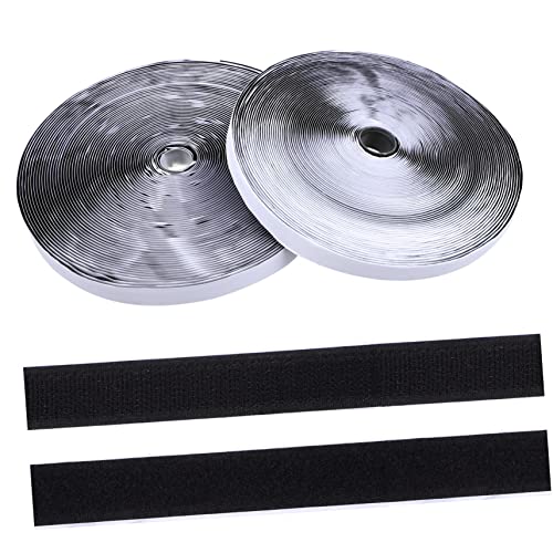 FIXOSHEE 2Rollen Klettband Selbstklebend Haken und Flauschband für DIY Projekte Langlebig und Einfach zu Verwenden für Organisation und Aufbewahrung Glatten Oberflächen von FIXOSHEE
