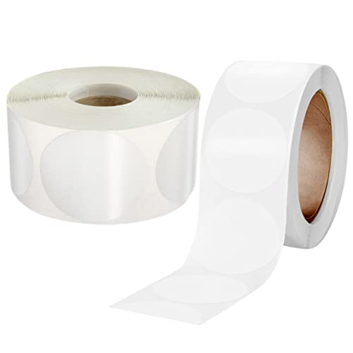 FIXOSHEE 2Rollen Runde Klare Aufkleber Selbstklebende Siegelsiegel für Umschläge und Geschenkverpackungen Transparent Etiketten für Boxen von FIXOSHEE