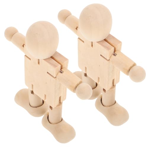 FIXOSHEE 2Stücke DIY Holzfiguren Holzpuppen für Kinderhandwerk Home Ornament für Dekoration und Malprojekte Langlebig und Natürlichem Holz FIXOSHEE 2Stücke DIY Holzfiguren Holzpuppen für Kinderhandwerk Home Ornament für Dekoration und Malprojekte Langlebig und Natürlichem Holz von FIXOSHEE
