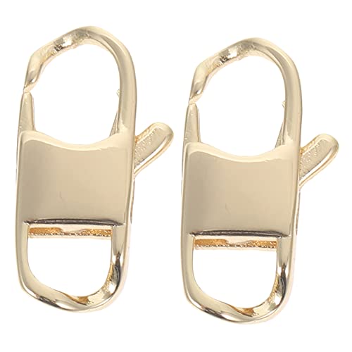 FIXOSHEE 2Stücke DIY Schmuckteile Goldfarbene Hummerverschlüsse für Armbänder Langlebige und Verblasungsfreie Anschlussschnallen von FIXOSHEE