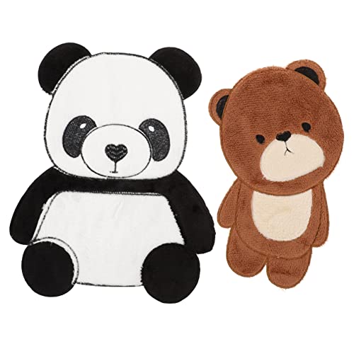 FIXOSHEE 2Stücke Große Gestickte Panda Patches für Kleidung Teiliges zum Aufnähen Jacken Shirts und DIY Projekten Langlebig und Vielseitig Einsetzbar von FIXOSHEE