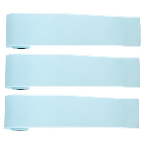 FIXOSHEE 3 Rollen Etikett Anzeige Film Thermal- Aufkleberpapier aus leer Namensschild mit Thermoaufklebern Aufkleber für Thermodrucker Papier für Thermodrucker Hitzeempfindliche Aufkleber von FIXOSHEE