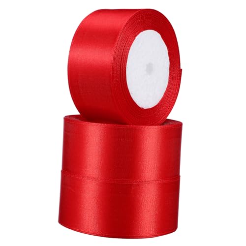 FIXOSHEE 3 Rollen verpackung Band Quaste doppelseitiges Satinband Sackleinen Kreis trimmen Korb Sitz seidenband Geschenkband Band zum Verpacken von Geschenken Wickelband Polyester von FIXOSHEE