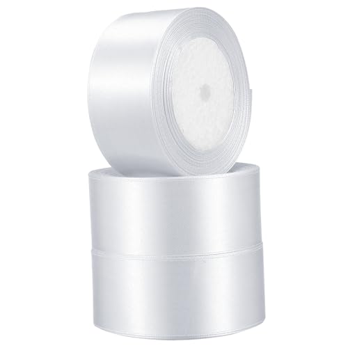 FIXOSHEE 3 Rollen verpackung Band Weihnachtsband zum Verpacken von Geschenken Papier Klebeband Dekoration beidseitig Crimpen Geschenkbänder dekoratives Band Wickelband Polyester von FIXOSHEE