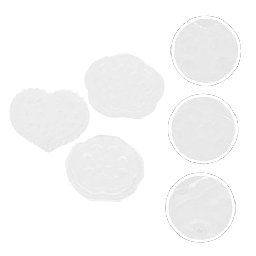 FIXOSHEE 3 STÜCKE Teiliges Nail Art Silikonform Flexible Nagelkunst Schablonen für DIY Epoxidharz Wiederverwendbare Nagelkunst Zubehör für Zuhause und Beauty Salon von FIXOSHEE