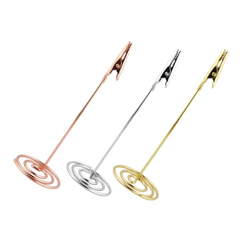 FIXOSHEE 3 Stck Teiliges Memo Clip aus Metall Tischkartenhalter mit Krokodilklemme in Gold Silber und Roségold Vielseitiger Fotohalter und Notizhalter für Büro Hochzeit und Dekoration FIXOSHEE 3 Stck Teiliges Memo Clip aus Metall Tischkartenhalter mit Krokodilklemme in Gold Silber und Roségold Vielseitiger Fotohalter und Notizhalter für Büro Hochzeit und Dekoration von FIXOSHEE