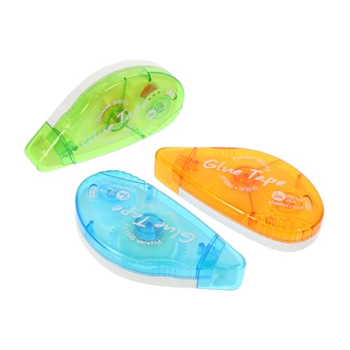 FIXOSHEE 3 Stück Doppelseitiges Klebeband Transparent Stark Haftendes Vielseitiges Klebepad für DIY Büro und Schule Ergonomisch Handlich und Praktisch für Handwerk und Bastelprojekte von FIXOSHEE