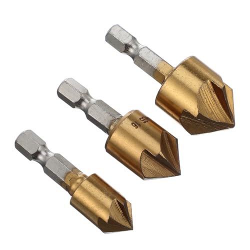 FIXOSHEE 3 Stück Teiliges Sechskant Bohrer mit Titanium Beschichtung Flügeliger und Entgratfräser Langlebig Präzise für Schnelles Bohren und Entgraten FIXOSHEE 3 Stück Teiliges Sechskant Bohrer mit Titanium Beschichtung Flügeliger und Entgratfräser Langlebig Präzise für Schnelles Bohren und Entgraten von FIXOSHEE