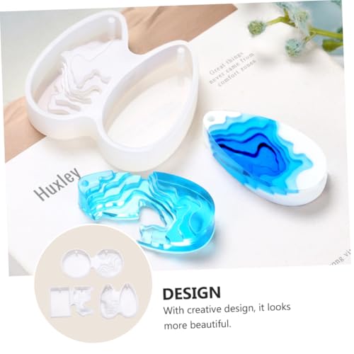 FIXOSHEE 3 Stück Teiliges Silikonform für DIY Epoxidharz Anhänger Kreative Insel designs Flexible und Langlebige Silikonformen für Schmuckherstellung Sicher und Formstabil für Individuelle von FIXOSHEE