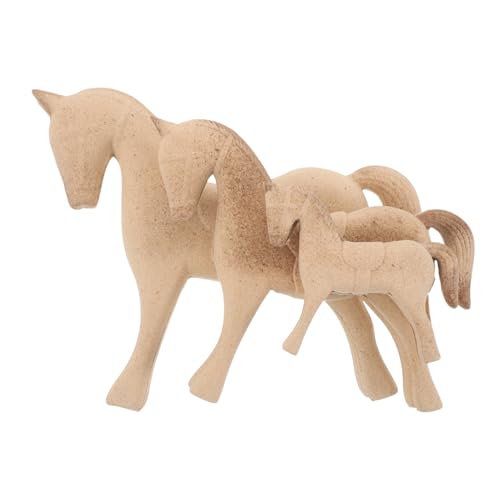 FIXOSHEE 3 Stück Teiliges Vintage Unfertige Holzpferd-figuren DIY Bemalbar Holzschnitzerei Tierdekoration Skulptur für Wohn Büro Tischdekoration FIXOSHEE 3 Stück Teiliges Vintage Unfertige Holzpferd-figuren DIY Bemalbar Holzschnitzerei Tierdekoration Skulptur für Wohn Büro Tischdekoration von FIXOSHEE