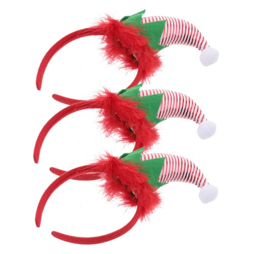FIXOSHEE 3 Stück Weihnachts Haarreifen Elfenmütze aus Satin Farbintensive Wichtelmützen Stirnbänder für Party Kostüm Langlebig Farbecht für Festliche Feiern und Rollenspiele FIXOSHEE 3 Stück Weihnachts Haarreifen Elfenmütze aus Satin Farbintensive Wichtelmützen Stirnbänder für Party Kostüm Langlebig Farbecht für Festliche Feiern und Rollenspiele von FIXOSHEE