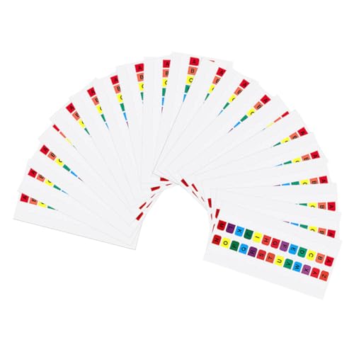 FIXOSHEE 30 Blatt Selbstklebende Bunte Alphabet index tabs für Notizbücher Schule Büro Praktische Klebeetiketten zum Organisieren und Beschriften FIXOSHEE 30 Blatt Selbstklebende Bunte Alphabet index tabs für Notizbücher Schule Büro Praktische Klebeetiketten zum Organisieren und Beschriften von FIXOSHEE