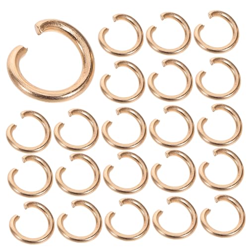 FIXOSHEE 30 Stück Teiliges Biegeringe aus Robustem Eisen Vielseitige Sprungringe für DIY Schmuckherstellung Einfache Kettenverbindung für Halsketten Armbänder und Reparaturen von FIXOSHEE
