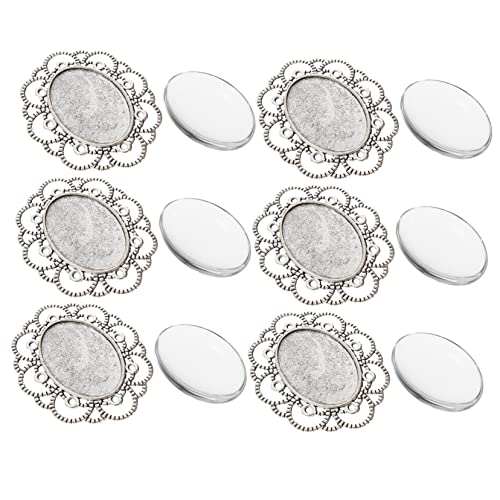 FIXOSHEE 30 Stück Teiliges DIY Brooch Basis mit Glasdome für Kreative Bastelprojekte Vintage Legierung Brooch Tray Blanko zum Gestalten von Einzigartigen Broschen FIXOSHEE 30 Stück Teiliges DIY Brooch Basis mit Glasdome für Kreative Bastelprojekte Vintage Legierung Brooch Tray Blanko zum Gestalten von Einzigartigen Broschen von FIXOSHEE