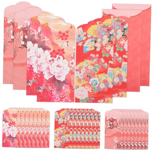 FIXOSHEE 30 Stück Teiliges Japanische Stil Geldumschläge aus Hochwertigem Kreative Rote Umschläge für Neujahr Hochzeit Party und Geschenkverpackung Praktische Geldgeschenkumschläge für FIXOSHEE 30 Stück Teiliges Japanische Stil Geldumschläge aus Hochwertigem Kreative Rote Umschläge für Neujahr Hochzeit Party und Geschenkverpackung Praktische Geldgeschenkumschläge für von FIXOSHEE