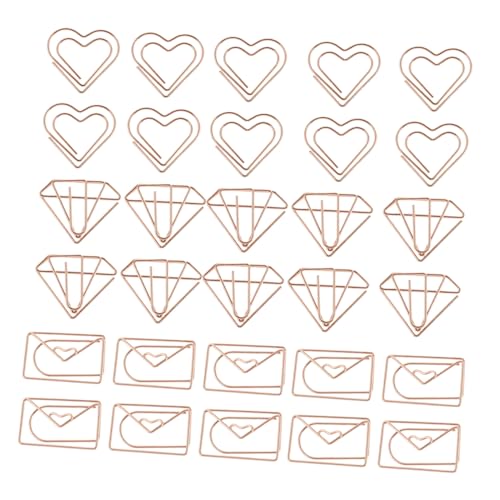 FIXOSHEE 30 Stück Teiliges Kleine Büroklammern Herzförmige Metallklammern in Roségold für Dokumente Lesezeichen Briefumschläge und Scrapbooking Langlebig und Vielseitig Einsetzbar FIXOSHEE 30 Stück Teiliges Kleine Büroklammern Herzförmige Metallklammern in Roségold für Dokumente Lesezeichen Briefumschläge und Scrapbooking Langlebig und Vielseitig Einsetzbar von FIXOSHEE