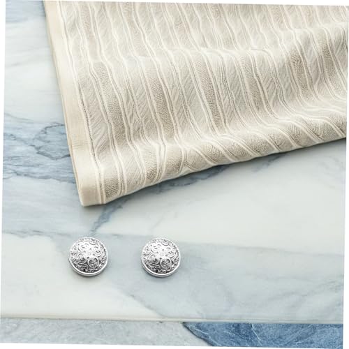 FIXOSHEE 30 Stück Teiliges Silberfarbene Metallknöpfe mit Hohlraum Design Robuste DIY Nähknöpfe für Damenjacken Mäntel Pullover und Modische Kleidung Vielseitig für Handarbeiten und von FIXOSHEE