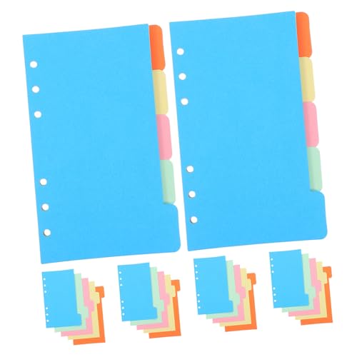 FIXOSHEE 30 Teiliges Farbiges Loose-leaf Papier mit Lochung Praktische Trennblätter und Indexregister für Ringbuch-ordner Vielseitige Einlagen für Notizbücher und Planer für Schule und von FIXOSHEE