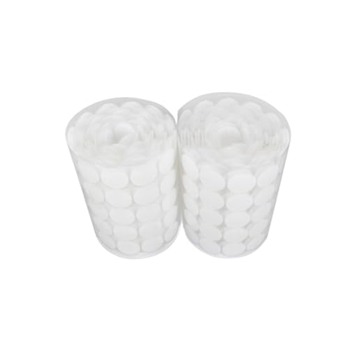 FIXOSHEE 300 Paare Selbstklebende Klettpunkte Weiß Klettband Dots Stark Haftend Für Haushalt Büro und Glasflächen Geeignet von FIXOSHEE